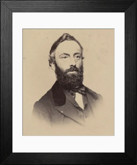Framed Print : Portrait of William Hinwood, Between 1864 and 1866. Creator: Unknown Framed Print : Portrait of William Hinwood, Between 1864 and 1866. Creator: Unknown