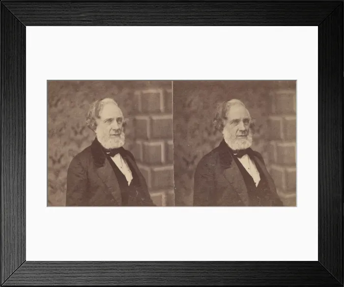 Framed Print : Portrait of Titian Ramsay Peale (1799-1885), 1860. Creator: Unknown Framed Print : Portrait of Titian Ramsay Peale (1799-1885), 1860. Creator: Unknown