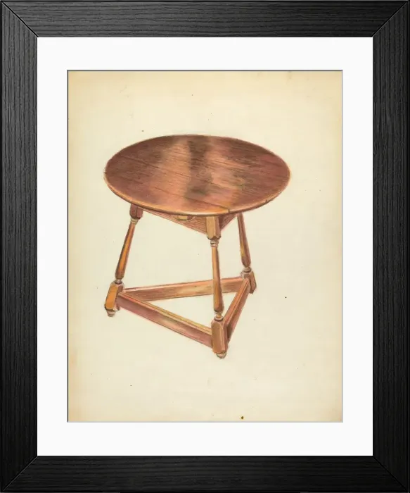 Framed Print : Table, c. 1953. Creator: Harry Eisman Framed Print : Table, c. 1953. Creator: Harry Eisman
