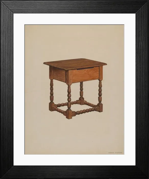 Framed Print : Tavern Table, 1936. Creator: Harry Eisman Framed Print : Tavern Table, 1936. Creator: Harry Eisman