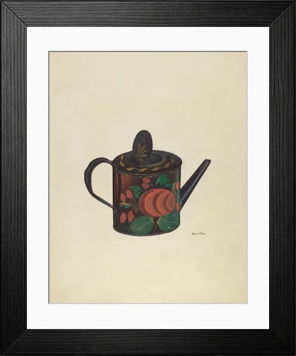 Framed Print : Teapot, 1935 / 1942. Creator: George File Framed Print : Teapot, 1935 / 1942. Creator: George File