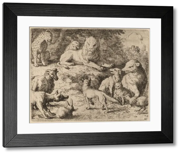 Framed Print : The Animals Present Their Charges Against Reynard, probably c. 1645 / 1656 Framed Print : The Animals Present Their Charges Against Reynard, probably c. 1645 / 1656