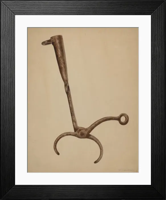 Framed Print : Snubber for Bull, c. 1942. Creator: William Frank Framed Print : Snubber for Bull, c. 1942. Creator: William Frank