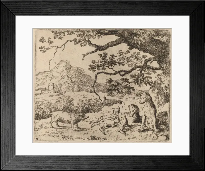 Framed Print : The Badger Sent as Messenger, probably c. 1645 / 1656. Creator: Allart van Everdingen Framed Print : The Badger Sent as Messenger, probably c. 1645 / 1656. Creator: Allart van Everdingen