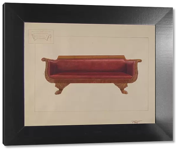 Sofa, c. 1937. Creator: Edward L Loper