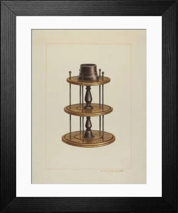 Framed Print : Spool Holder, c. 1938. Creator: Edward L Loper Framed Print : Spool Holder, c. 1938. Creator: Edward L Loper