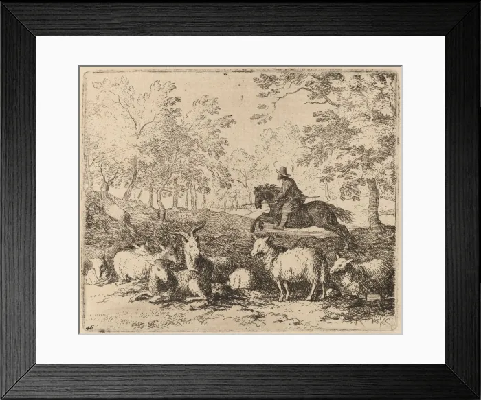 Framed Print : The Horse Forced to Pursue the Stag, probably c. 1645 / 1656 Framed Print : The Horse Forced to Pursue the Stag, probably c. 1645 / 1656