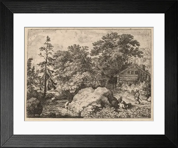 Framed Print : The Knoll, probably c. 1645 / 1656. Creator: Allart van Everdingen Framed Print : The Knoll, probably c. 1645 / 1656. Creator: Allart van Everdingen