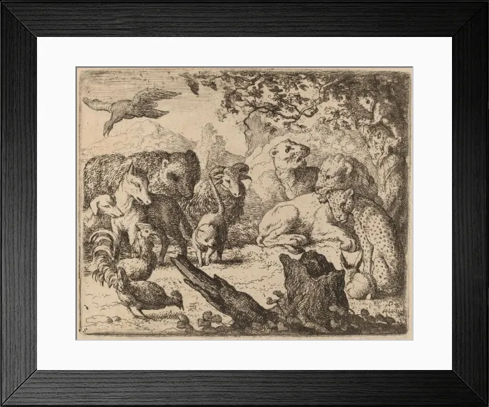 Framed Print : The Lion Announces a Peace, probably c. 1645 / 1656. Creator: Allart van Everdingen Framed Print : The Lion Announces a Peace, probably c. 1645 / 1656. Creator: Allart van Everdingen