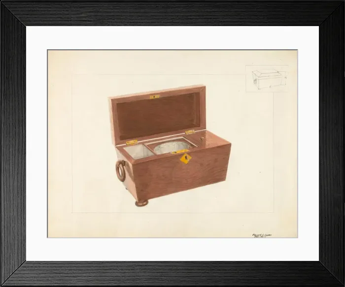 Framed Print : Sugar and Tea Box, c. 1936. Creator: Edward L Loper Framed Print : Sugar and Tea Box, c. 1936. Creator: Edward L Loper