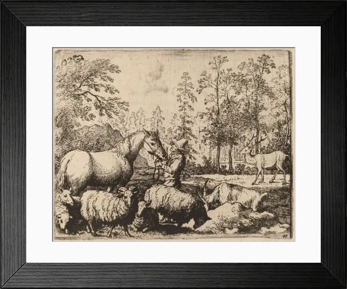 Framed Print : The Horse and the Stag, probably c. 1645 / 1656. Creator: Allart van Everdingen Framed Print : The Horse and the Stag, probably c. 1645 / 1656. Creator: Allart van Everdingen