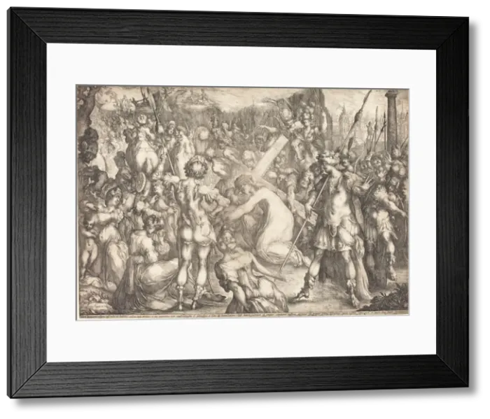 Framed Print : The Road to Calvary. Creator: Jacques Bellange Framed Print : The Road to Calvary. Creator: Jacques Bellange