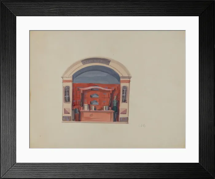 Framed Print : Toy Grocery Store, c. 1936. Creator: Raoul Du Bois Framed Print : Toy Grocery Store, c. 1936. Creator: Raoul Du Bois