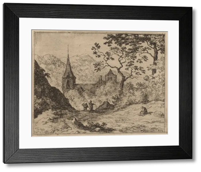 Framed Print : The Steeple, probably c. 1645 / 1656. Creator: Allart van Everdingen Framed Print : The Steeple, probably c. 1645 / 1656. Creator: Allart van Everdingen