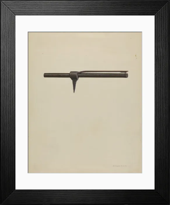 Framed Print : Trap Gun, c. 1936. Creator: William Frank