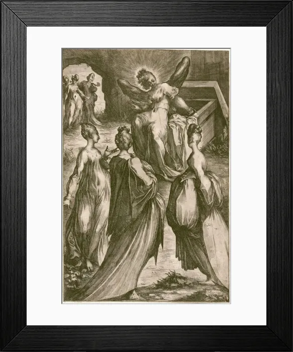 Framed Print : The Three Marys at the Tomb. Creator: Jacques Bellange Framed Print : The Three Marys at the Tomb. Creator: Jacques Bellange