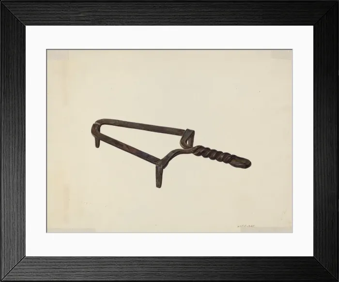 Framed Print : Trivet, c. 1939. Creator: William O. Fletcher