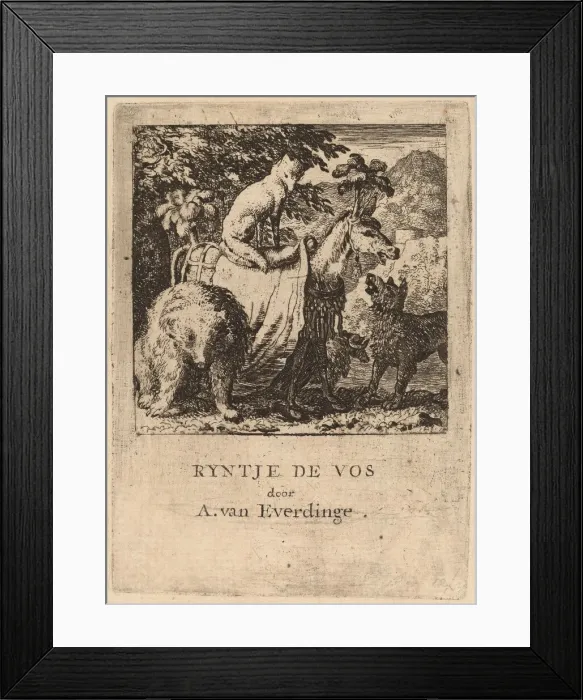 Framed Print : The Triumph of Reynard, probably c. 1645 / 1656. Creator: Allart van Everdingen Framed Print : The Triumph of Reynard, probably c. 1645 / 1656. Creator: Allart van Everdingen