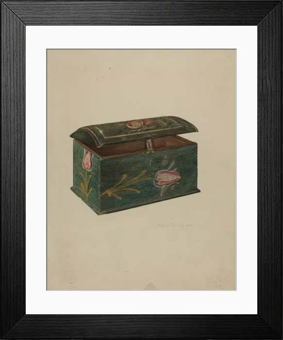 Framed Print : Trinket Box, 1939. Creator: Marie Famularo Framed Print : Trinket Box, 1939. Creator: Marie Famularo