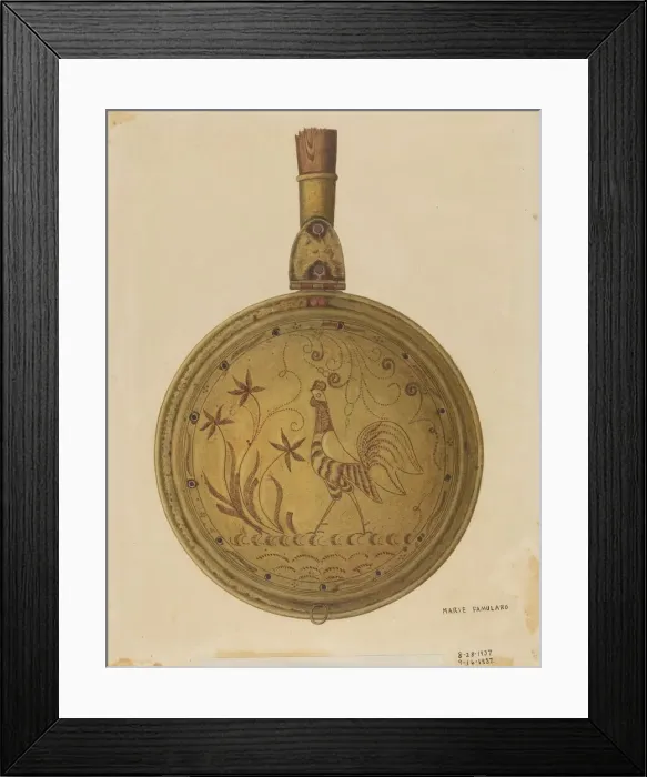 Framed Print : Warming Pan, 1937. Creator: Marie Famularo Framed Print : Warming Pan, 1937. Creator: Marie Famularo