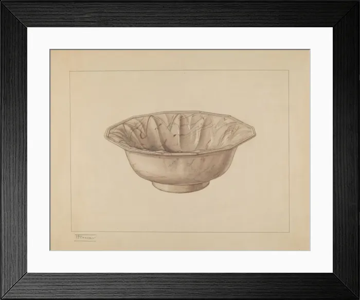 Framed Print : Wash Bowl, c. 1937. Creator: Frank Fumagalli Framed Print : Wash Bowl, c. 1937. Creator: Frank Fumagalli