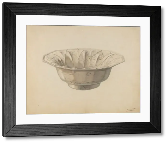 Framed Print : Wash Bowl, c. 1938. Creator: Frank Fumagalli Framed Print : Wash Bowl, c. 1938. Creator: Frank Fumagalli