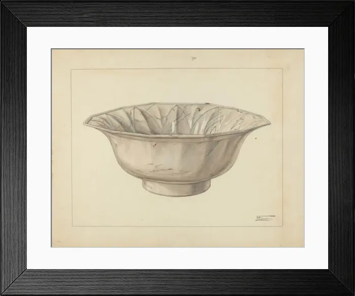 Framed Print : Wash Bowl, c. 1953. Creator: Frank Fumagalli Framed Print : Wash Bowl, c. 1953. Creator: Frank Fumagalli