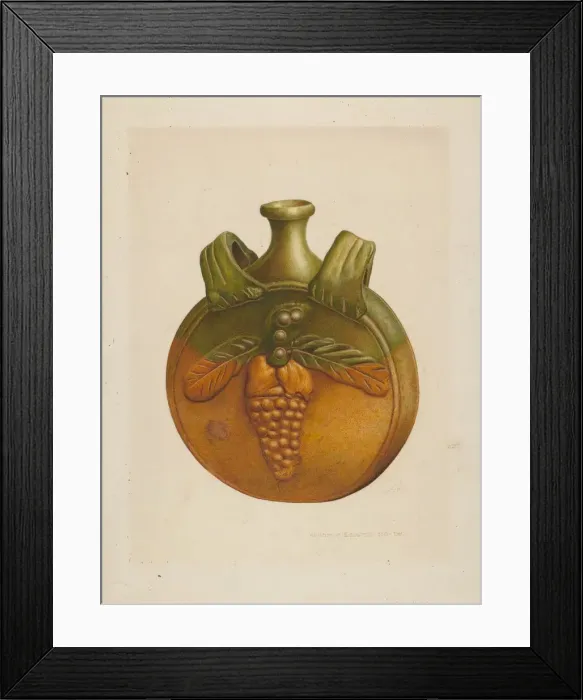 Framed Print : Water Bottle, c. 1939. Creator: William H Edwards Framed Print : Water Bottle, c. 1939. Creator: William H Edwards