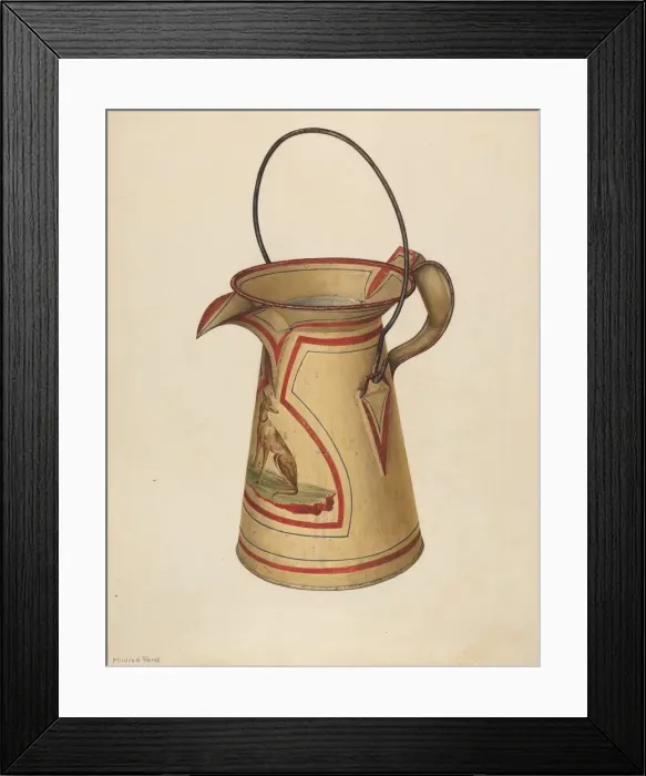 Framed Print : Water Can, c. 1939. Creator: Mildred Ford Framed Print : Water Can, c. 1939. Creator: Mildred Ford