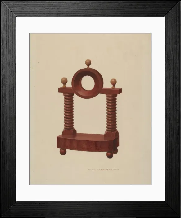 Framed Print : Watch Holder, c. 1939. Creator: William H Edwards Framed Print : Watch Holder, c. 1939. Creator: William H Edwards