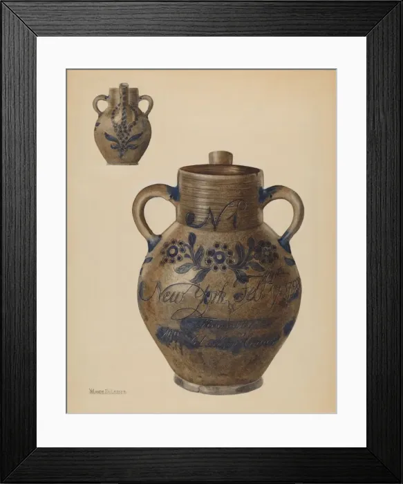 Framed Print : Water Jug, 1935 / 1942. Creator: Yolande Delasser Framed Print : Water Jug, 1935 / 1942. Creator: Yolande Delasser