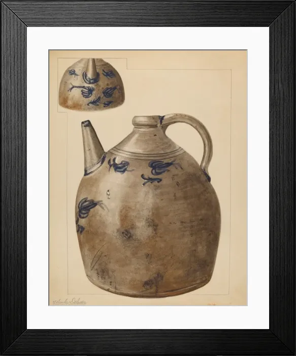 Framed Print : Water Jug, c. 1937. Creator: Yolande Delasser Framed Print : Water Jug, c. 1937. Creator: Yolande Delasser