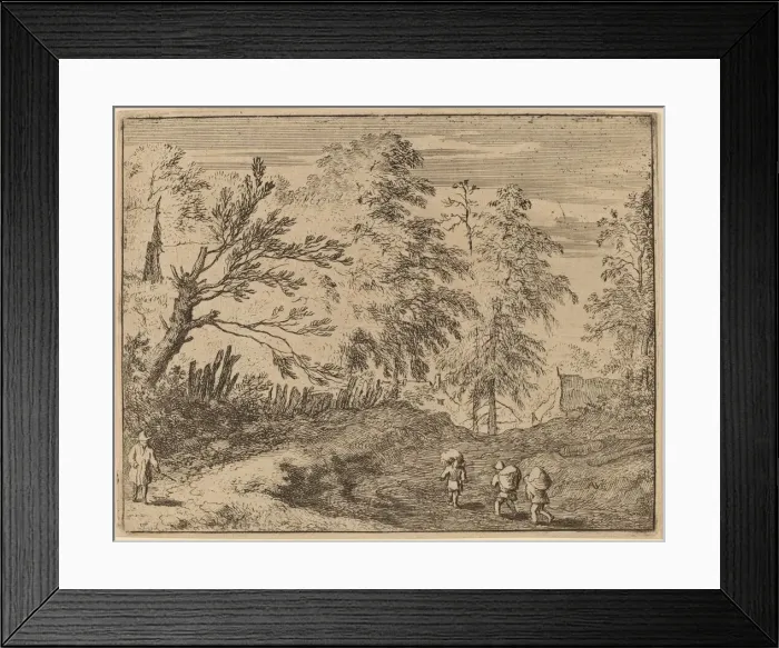 Framed Print : Three Porters, probably c. 1645 / 1656. Creator: Allart van Everdingen Framed Print : Three Porters, probably c. 1645 / 1656. Creator: Allart van Everdingen