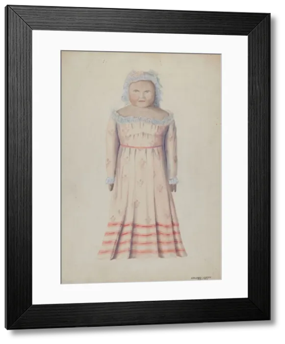 Framed Print : Wax Doll, c. 1936. Creator: Edward L Loper Framed Print : Wax Doll, c. 1936. Creator: Edward L Loper