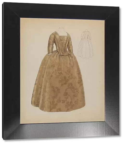 Wedding Dress, c. 1936. Creator: Bessie Forman