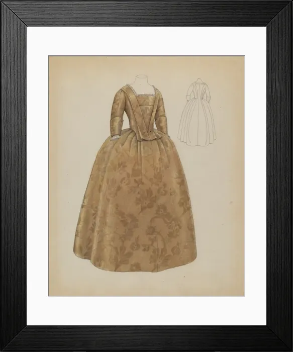 Framed Print : Wedding Dress, c. 1936. Creator: Bessie Forman Framed Print : Wedding Dress, c. 1936. Creator: Bessie Forman