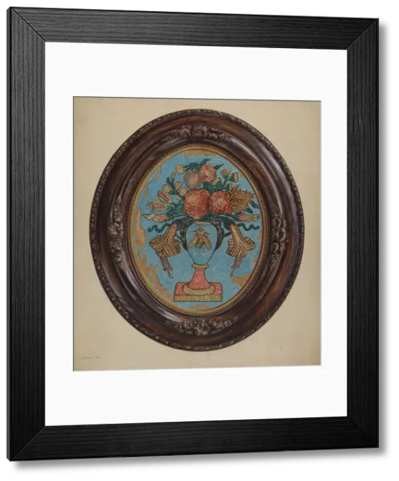 Framed Print : Tinsel Picture, c. 1937. Creator: George File Framed Print : Tinsel Picture, c. 1937. Creator: George File