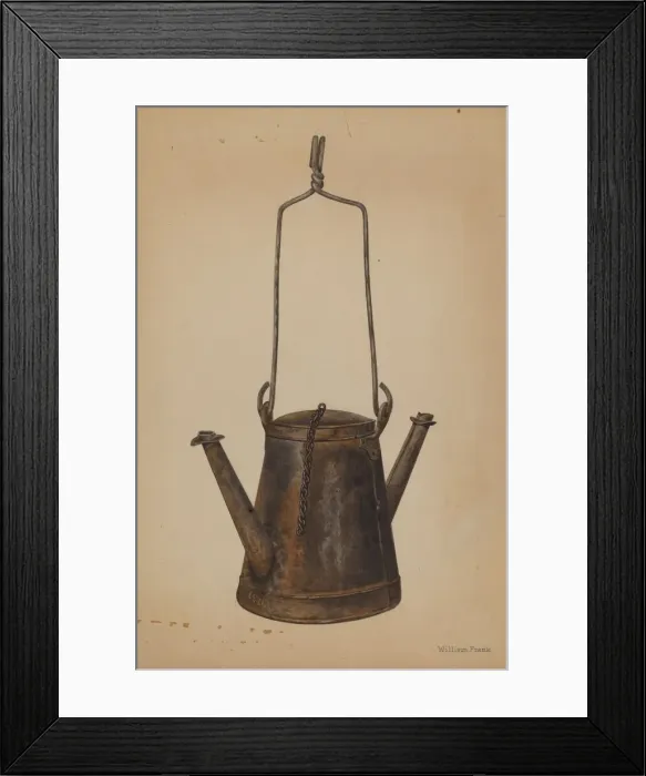 Framed Print : Two Spouted Torch, c. 1942. Creator: William Frank Framed Print : Two Spouted Torch, c. 1942. Creator: William Frank