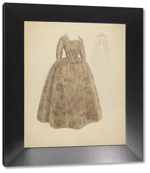 Wedding Dress, c. 1940. Creator: Bessie Forman