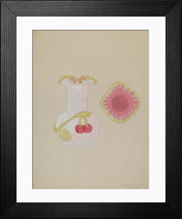 Framed Print : Vase, 1936. Creator: Marie Famularo Framed Print : Vase, 1936. Creator: Marie Famularo