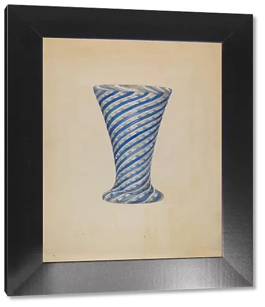 Vase (Blue and White), c. 1936. Creator: Albert Eyth