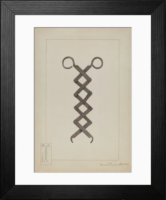 Framed Print : Tongs, c. 1937. Creator: Samuel Fineman Framed Print : Tongs, c. 1937. Creator: Samuel Fineman