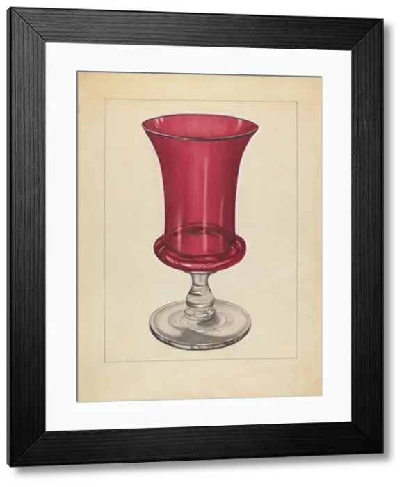 Framed Print : Vase, c. 1936. Creator: John Fisk Framed Print : Vase, c. 1936. Creator: John Fisk