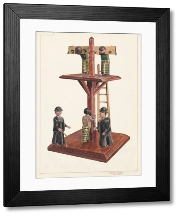 Framed Print : Whipping Post, 1935 / 1942. Creator: Edward L Loper Framed Print : Whipping Post, 1935 / 1942. Creator: Edward L Loper