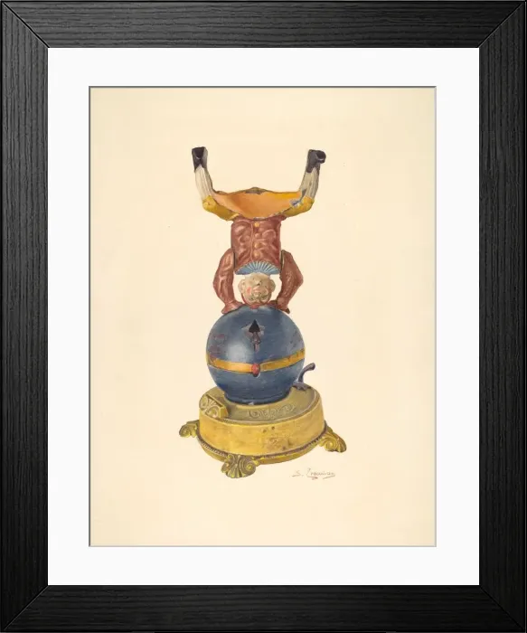 Framed Print : Toy Bank, 1935 / 1942. Creator: Sarkis Erganian Framed Print : Toy Bank, 1935 / 1942. Creator: Sarkis Erganian