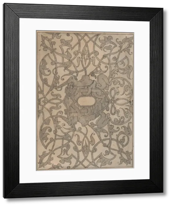 Framed Print : Copies after the Livre contenant passement de moresques (plate 5), 19th century (?) Framed Print : Copies after the Livre contenant passement de moresques (plate 5), 19th century (?)