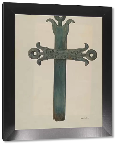 Wooden Cross, c. 1940. Creator: George File