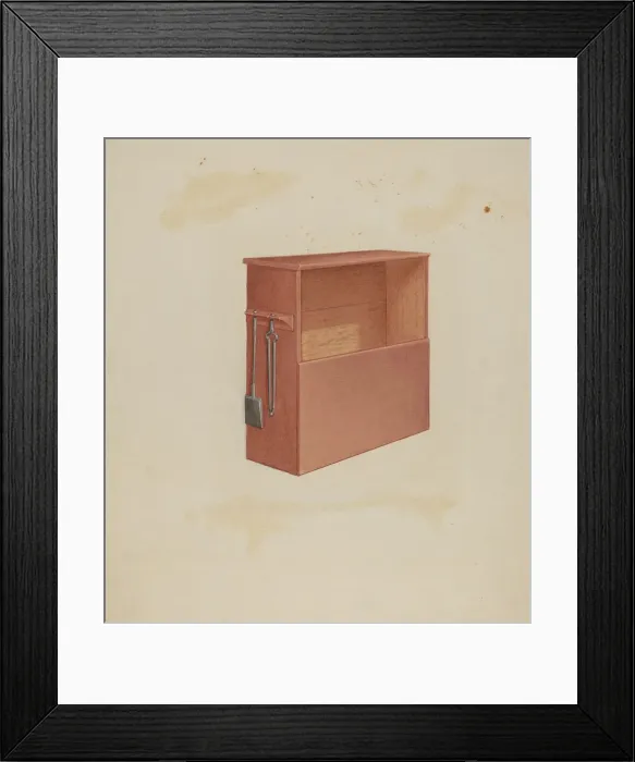 Framed Print : Wood Box, c. 1936. Creator: Lawrence Foster Framed Print : Wood Box, c. 1936. Creator: Lawrence Foster