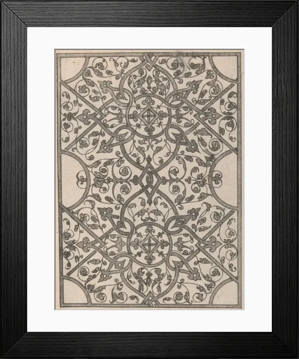 Framed Print : Copies after the Livre contenant passement de moresques, 19th century (?) Framed Print : Copies after the Livre contenant passement de moresques, 19th century (?)