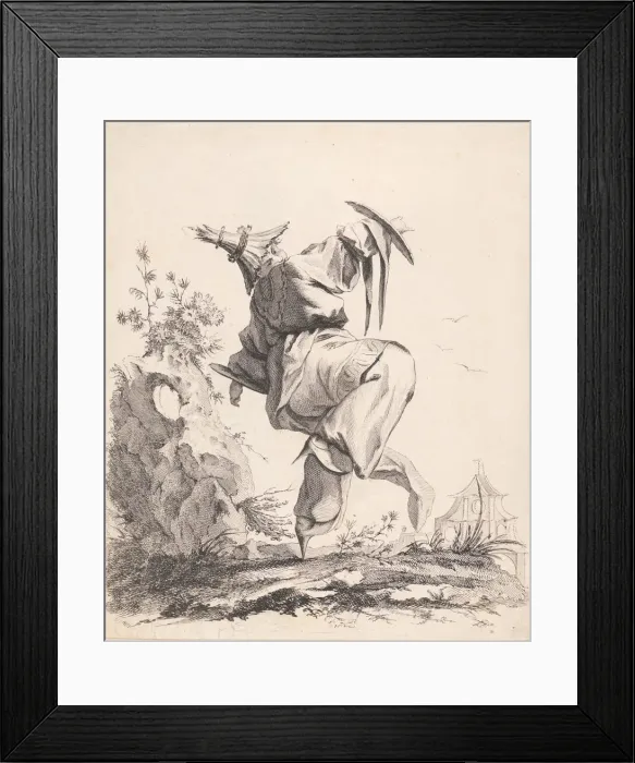 Framed Print : Danseur Chinois, 1720-70. Creator: Unknown Framed Print : Danseur Chinois, 1720-70. Creator: Unknown